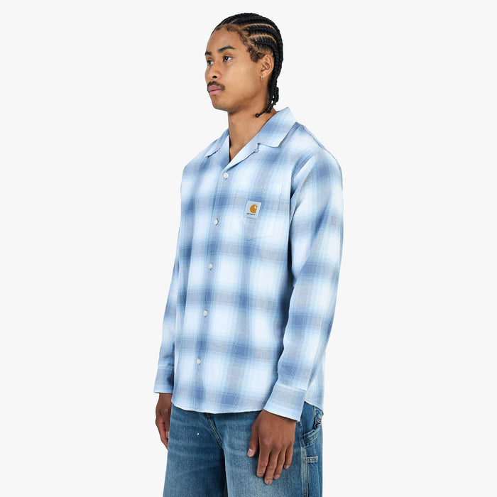 Carhartt WIP Longsleeve Tyers Shirt Tyers Check / Shady Blue
