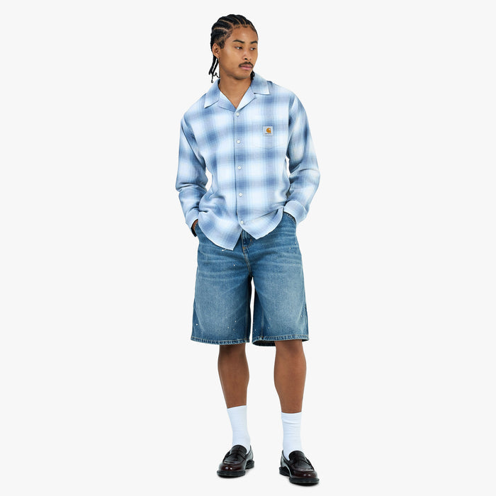 Carhartt WIP Longsleeve Tyers Shirt Tyers Check / Shady Blue