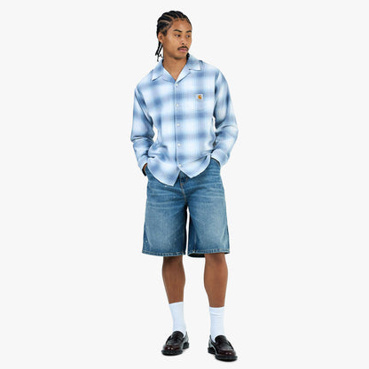 Carhartt WIP Longsleeve Tyers Shirt Tyers Check / Shady Blue