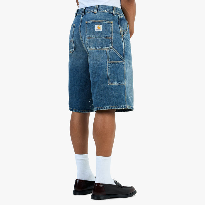 Carhartt WIP OG Single Knee Short Blue / Destroy Wash - Splatter