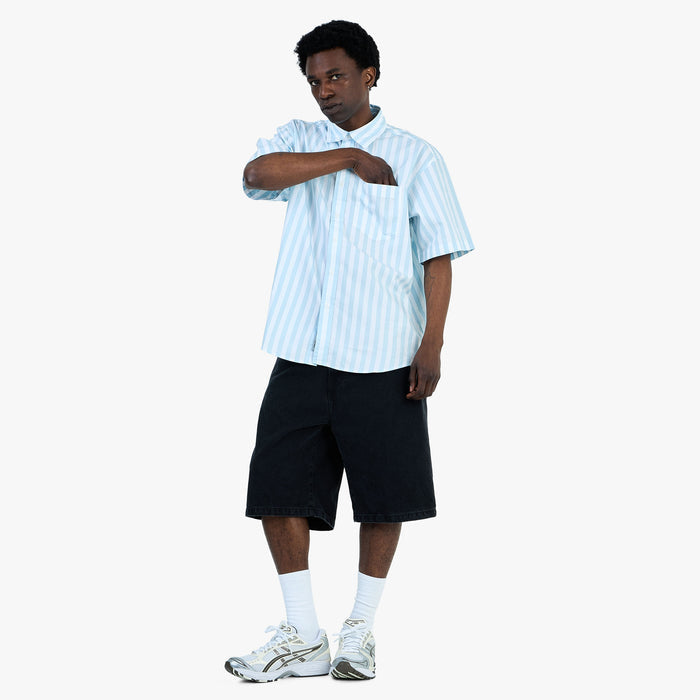 Carhartt WIP Royce Shirt Royce Stripe / Icaria - White