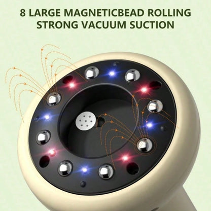 CGECGE Smart Electric Suction Cup Massager/Gua Sha Device, USB Rechargeable, With 9-Level Heating Adjustment, Sliding Steel Ball, And LCD Display. Can Be Used On The Back, Arms, And Legs. Suitable For