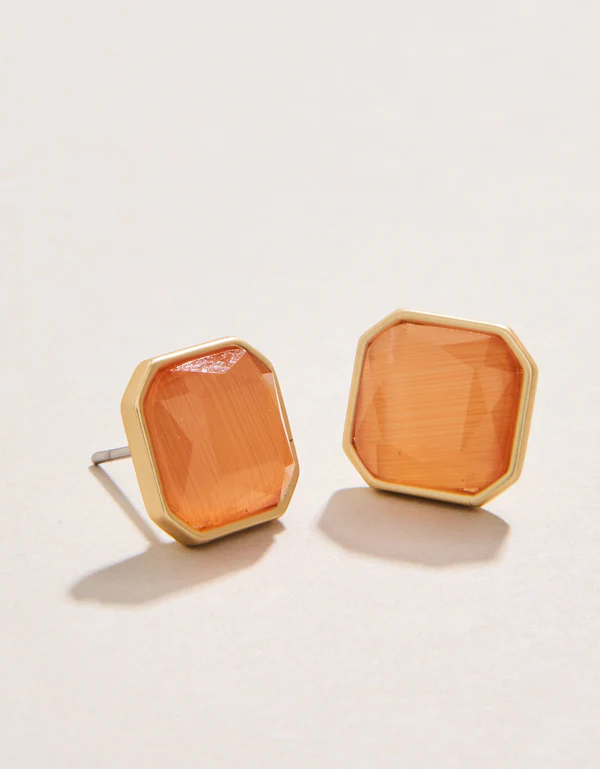 Chateau Stud Earrings Optic Sunstone