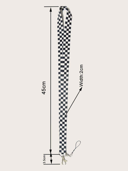 Checkerboard Phone Lanyard Gifts For Mother, Family, Friends, Birthday, Holiday Phone Charm, Phone Chain
