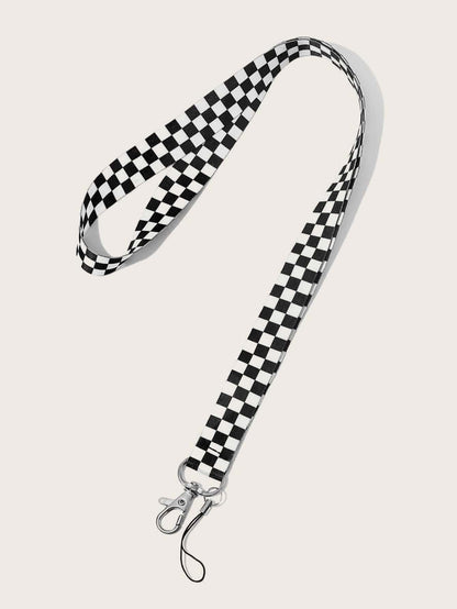 Checkerboard Phone Lanyard Gifts For Mother, Family, Friends, Birthday, Holiday Phone Charm, Phone Chain