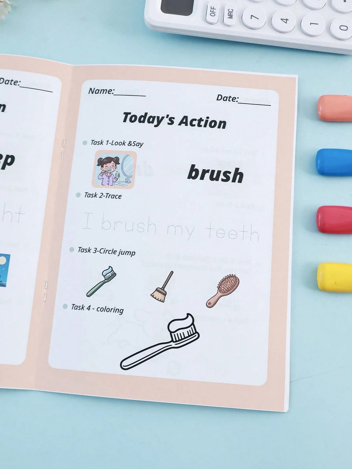 Children's English Sentence Matching Practice Book Early Education Enlightenment Cognitive Learning Book Sentence Tracing Book Back To School Season School Return Tutoring Learning Book Teacher Homewo