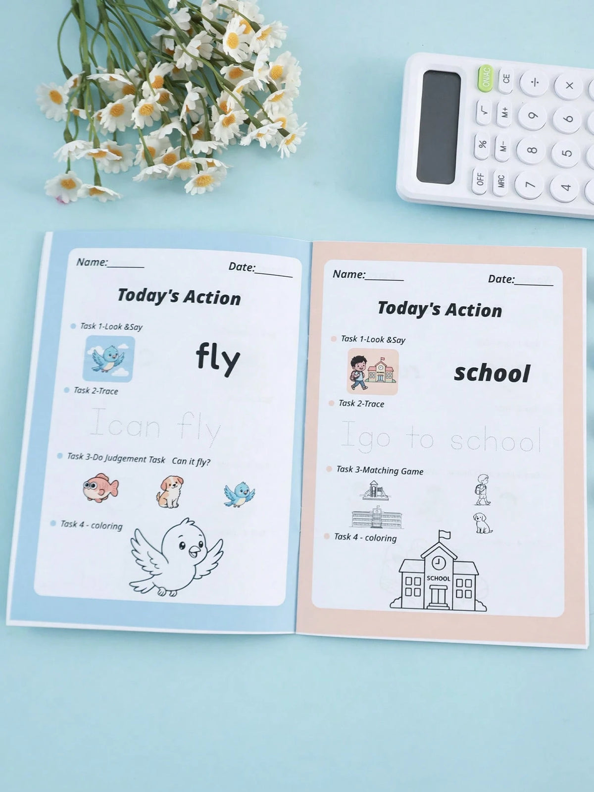 Children's English Sentence Matching Practice Book Early Education Enlightenment Cognitive Learning Book Sentence Tracing Book Back To School Season School Return Tutoring Learning Book Teacher Homewo