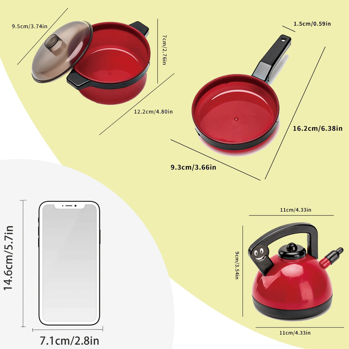 Children's Mini Pretend Play Kitchen Toy Set, Realistic Cooking Toys With Complete Cookware And Fruit & Vegetable Cutting Toys, Interactive Role-Play Educational Toy, Ideal Birthday & Holiday Gift For