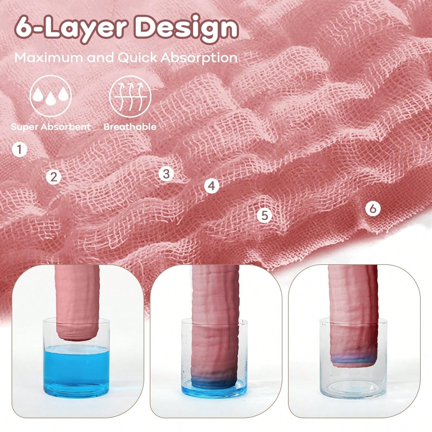 CN. 12pcs 20x10 Inch/9x9 Inch Muslin Baby Washcloths 100% O-Rganic Cotton,Baby Stuff,Face Towels Wash Cloths For Baby Soft And Absorbent Baby Wipes