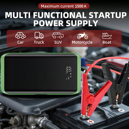 Compact 4500A Car Battery Jump Starter 12V, Winter-Use Emergency Power Bank, USB Charging & LED Torch Fits Glove Box, Emergency Kit For Cars SUV, Ideal Gift For Husband Dad Son, Fast Charging Gear