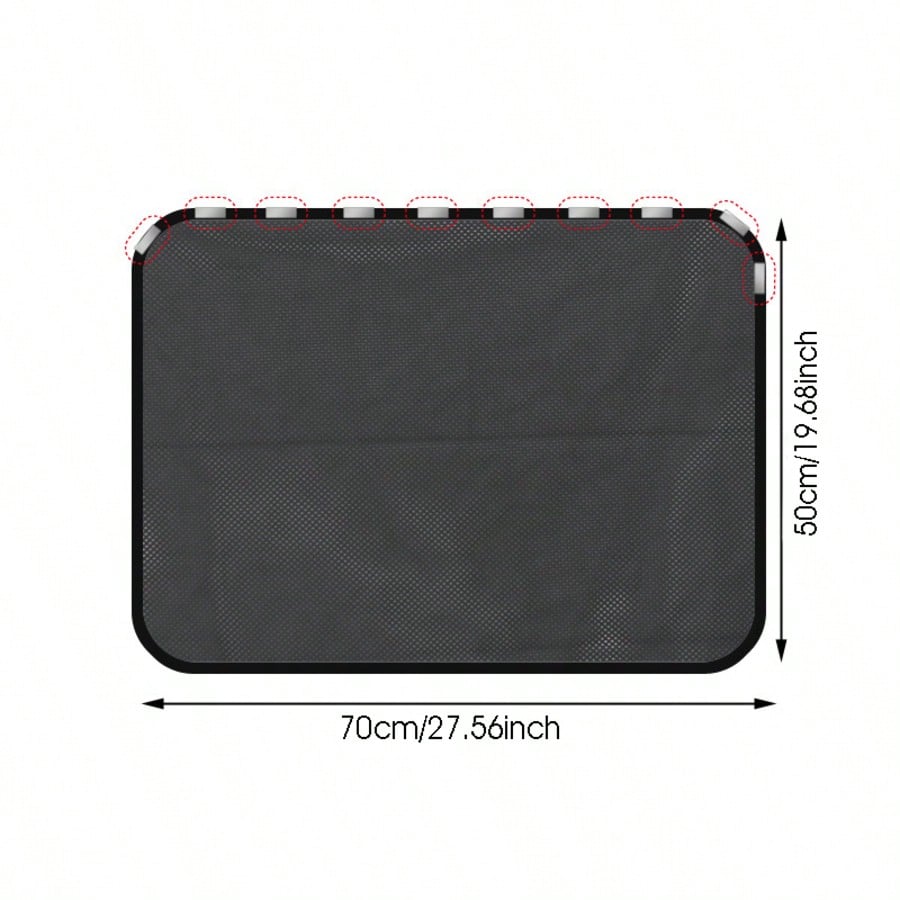 Complete Privacy And Sun Protection Window Film Kit- Titanium Silver Solar Tint With 10 Magnetic Car Sunshades