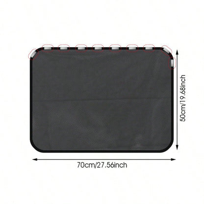 Complete Privacy And Sun Protection Window Film Kit- Titanium Silver Solar Tint With 10 Magnetic Car Sunshades