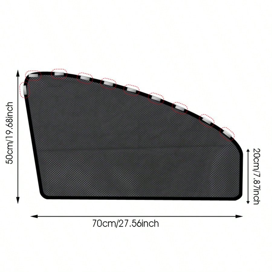 Complete Privacy And Sun Protection Window Film Kit- Titanium Silver Solar Tint With 10 Magnetic Car Sunshades