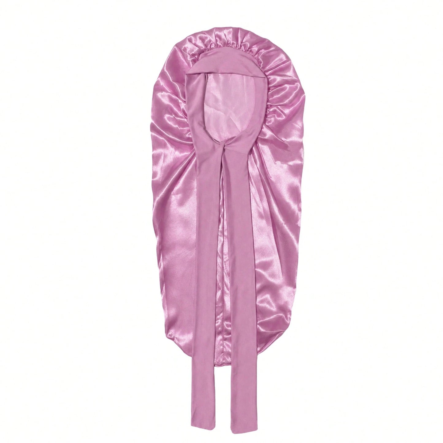 CONFLASS 2/1pc Long Leopard Print Bowknot Satin Solid Color Long Tube Hair Bonnet, Anti-Frizz Sleep Cap, Oversized Sleep Cap, Adjustable For Curly, Braided And Long Hair, Suitable For Daily Use And Ma
