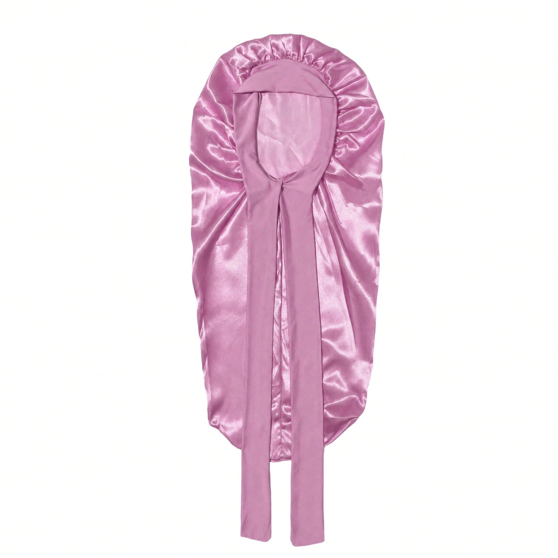CONFLASS 2/1pc Long Leopard Print Bowknot Satin Solid Color Long Tube Hair Bonnet, Anti-Frizz Sleep Cap, Oversized Sleep Cap, Adjustable For Curly, Braided And Long Hair, Suitable For Daily Use And Ma