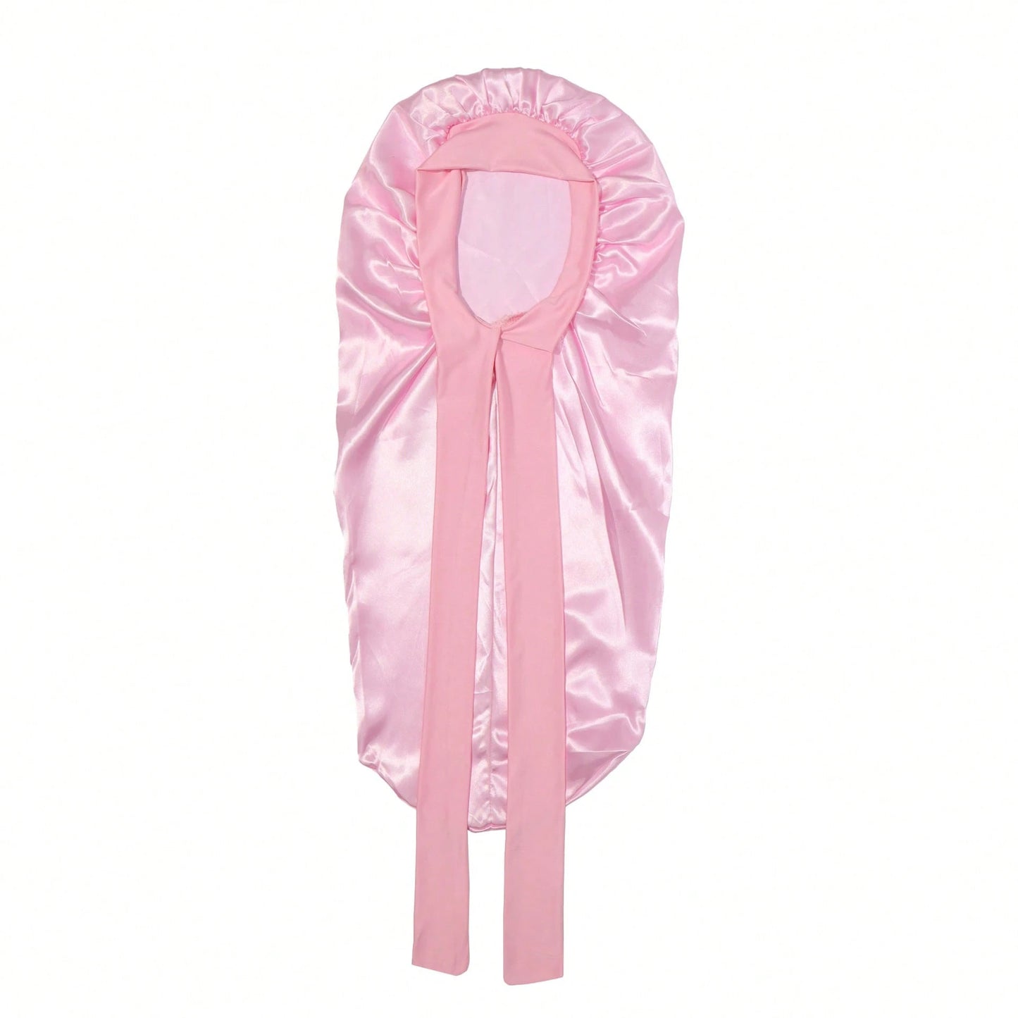 CONFLASS 2/1pc Long Leopard Print Bowknot Satin Solid Color Long Tube Hair Bonnet, Anti-Frizz Sleep Cap, Oversized Sleep Cap, Adjustable For Curly, Braided And Long Hair, Suitable For Daily Use And Ma