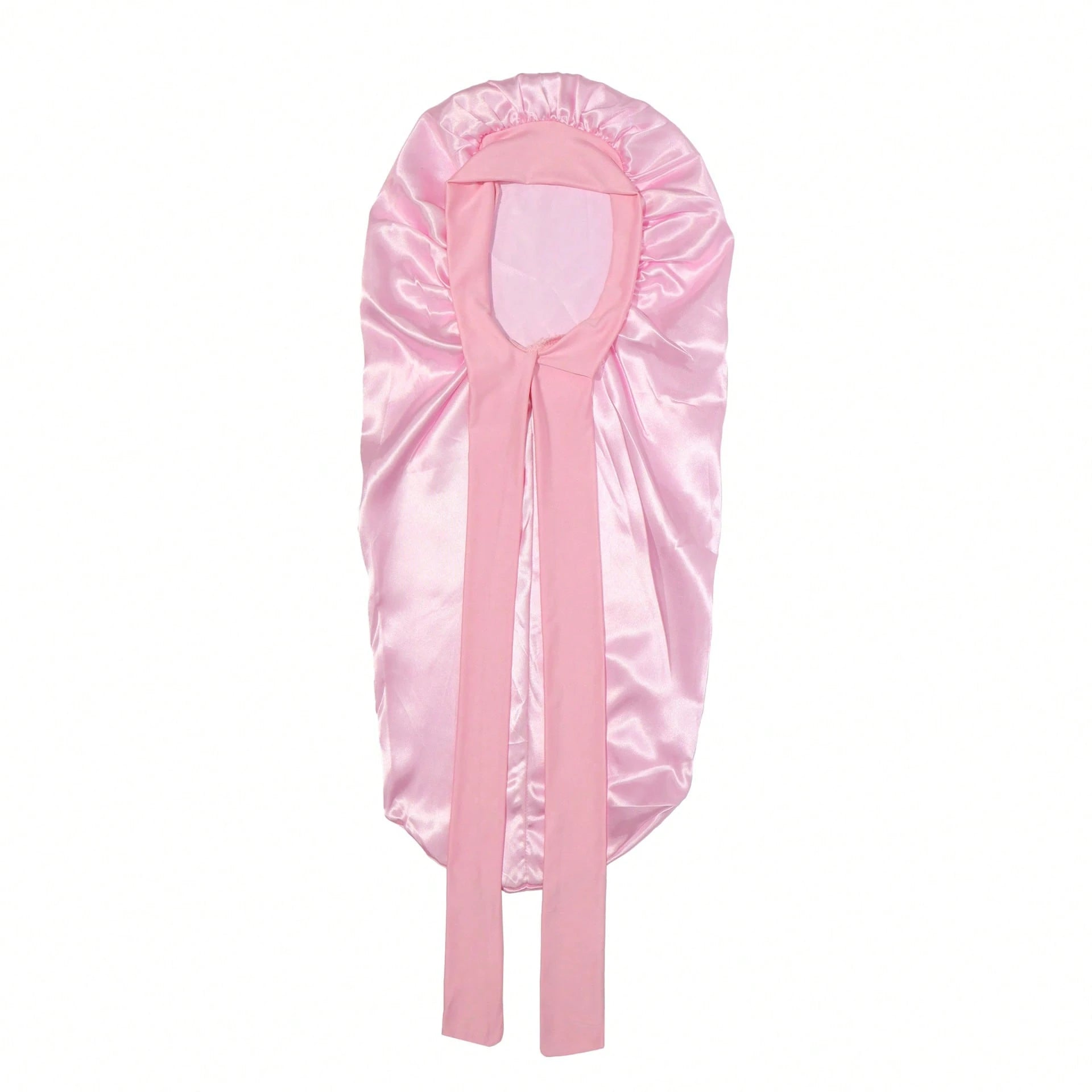 CONFLASS 2/1pc Long Leopard Print Bowknot Satin Solid Color Long Tube Hair Bonnet, Anti-Frizz Sleep Cap, Oversized Sleep Cap, Adjustable For Curly, Braided And Long Hair, Suitable For Daily Use And Ma