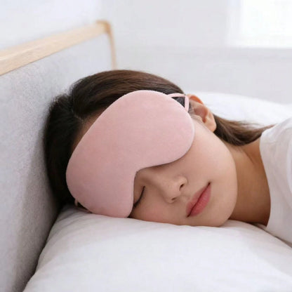 Cooling Ice Silk Sleep Mask 3D Contoured Adjustable Eye Mask For Men Women Lightweight Breathable Shading Eye Cover For Travel Office Napping