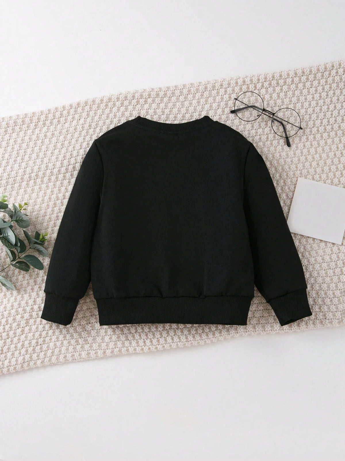 [Cozy|Fleece] Thick And Cozy Boys Warm Fleece CHICKEN NUGS&MAMA HUGS Letter Graphic Print Sweatshirt| For Spring Fall Winter Season