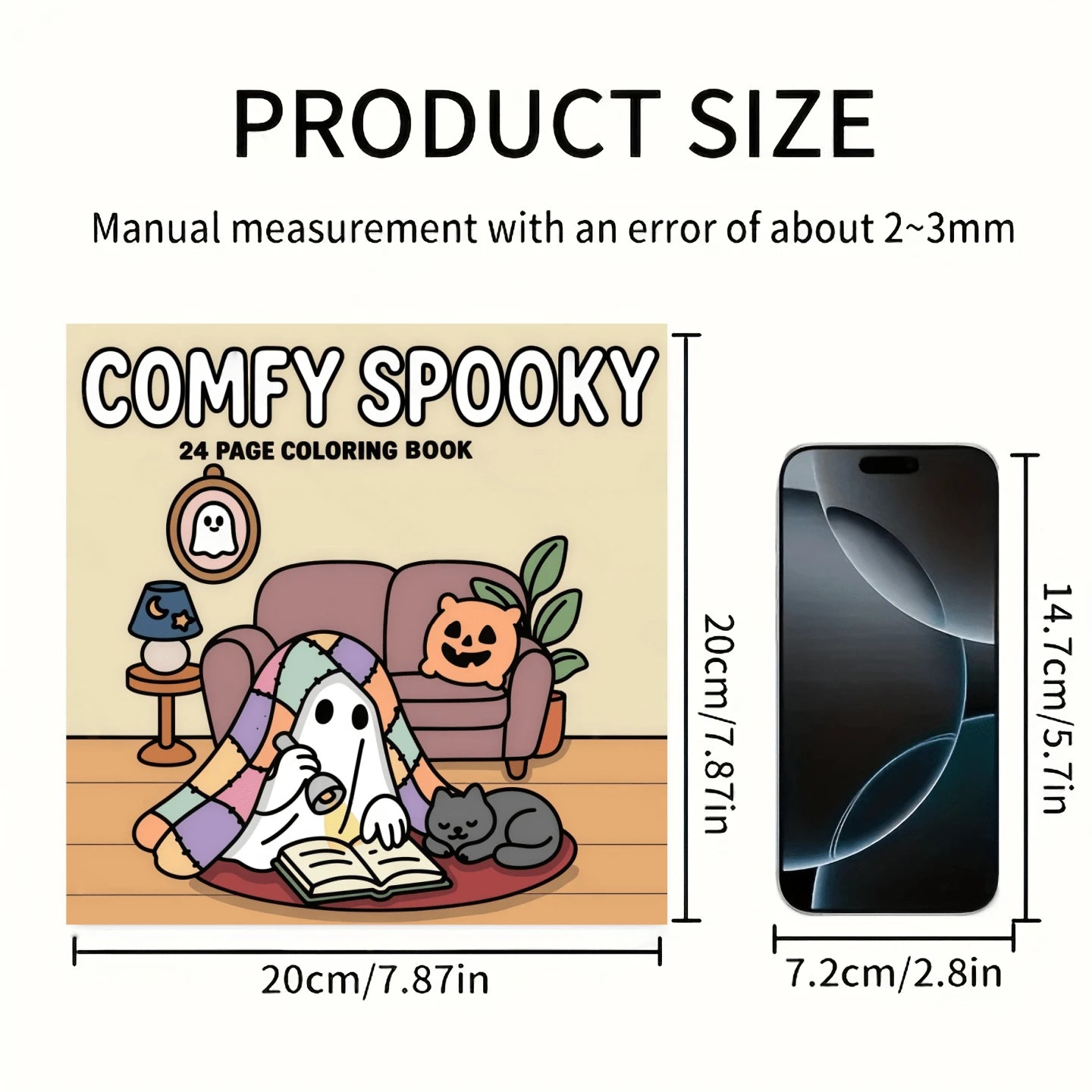 "Cozy Halloween" 24-Page Coloring Book, Designed For Warm Evenings, Hot Drinks And Just The Right Amount Of Halloween Charm. It Blends Cute Halloween Vibes With Relaxing And Cozy Scenes, Suitable For