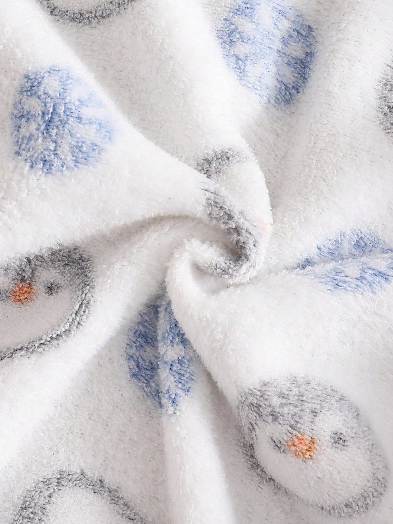 Cozy Pixies Newborn Baby Boy Cartoon Bear Ear Hooded Long Sleeve Fleece Jumpsuit Fall Winter