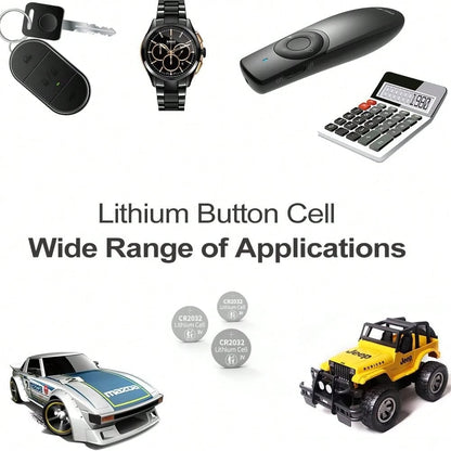 CR2032 Lithium Coin Battery, Available In Packs Of 4/6/10/16/20/24/40. Long-Lasting Power, Extended Lifespan, Stable Discharge, Leak-Proof. Ideal For Car Keys, Electronic Scales And More.
