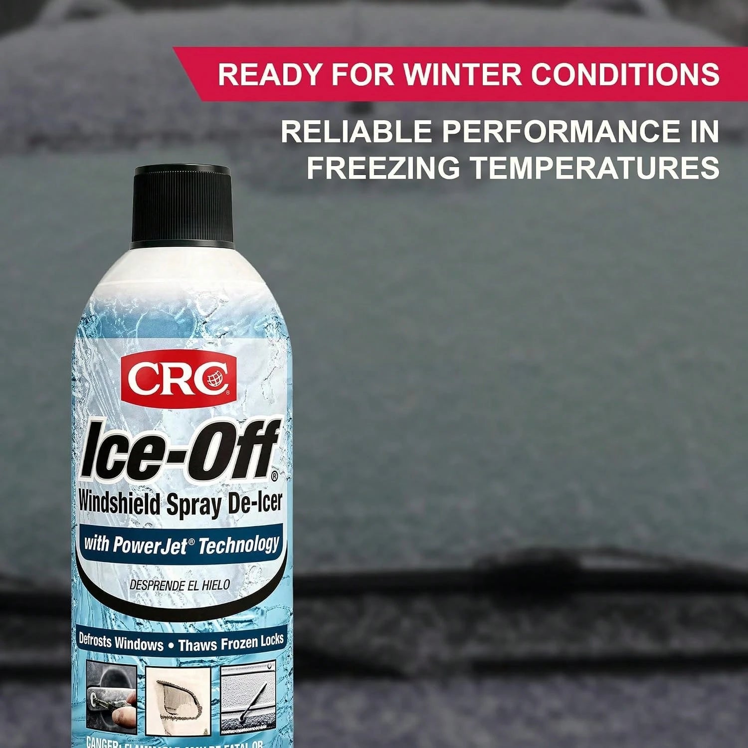 CRC Ice-Off Windshield Spray De-Icer, 12 Wt Oz, Pack Of 1