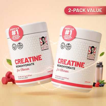 Creatine Monohydrate For Women – 1-Pack| Unflavored Pure Powder, No Sugar| Supports Strength, Endurance & Lean Muscle| Gym & Fitness Essential – Best Value – Stock Up!