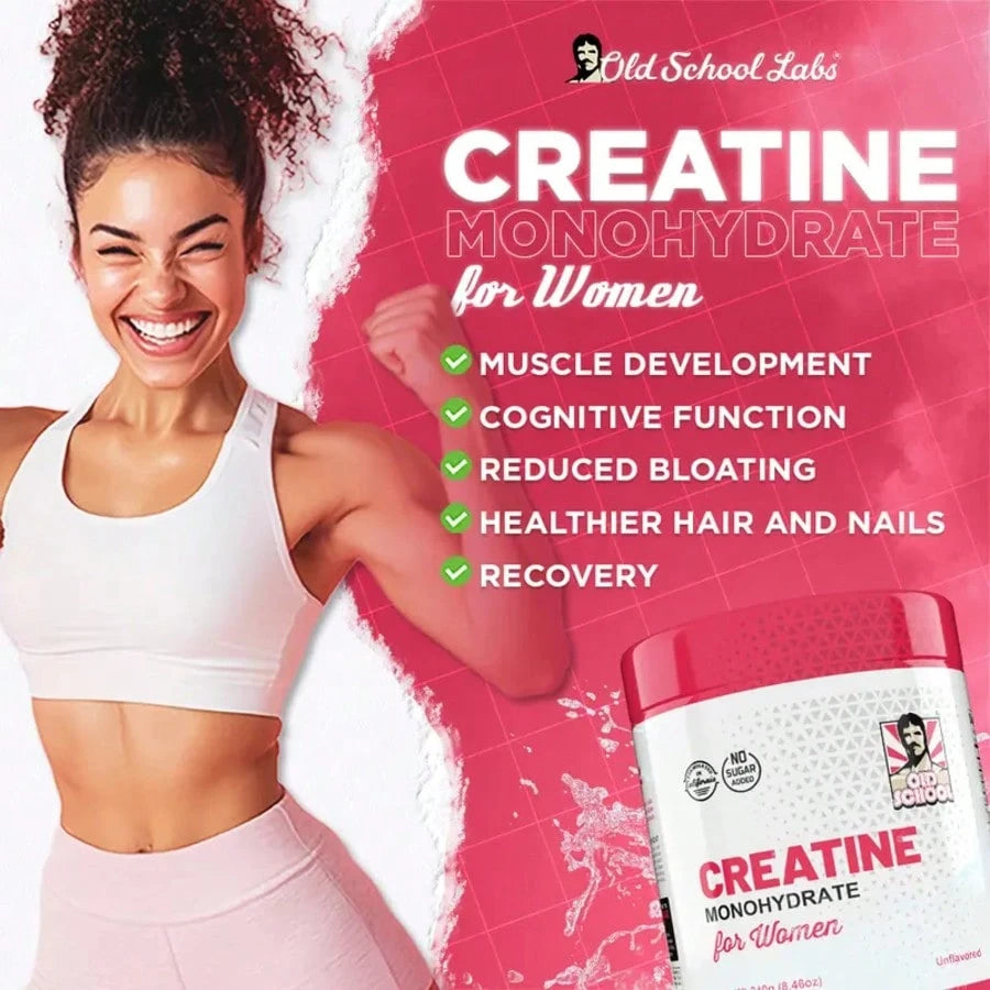 Creatine Monohydrate For Women – 1-Pack| Unflavored Pure Powder, No Sugar| Supports Strength, Endurance & Lean Muscle| Gym & Fitness Essential – Best Value – Stock Up!