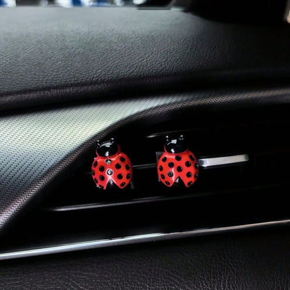 Creative 3D Ladybug Air Vent Clip, Cute Car Interior Decor, Firmly Installed, Fresh And Adorable Style, Enhances Cozy Atmosphere