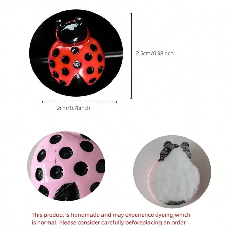 Creative 3D Ladybug Air Vent Clip, Cute Car Interior Decor, Firmly Installed, Fresh And Adorable Style, Enhances Cozy Atmosphere