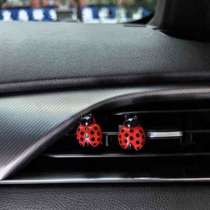 Creative 3D Ladybug Air Vent Clip, Cute Car Interior Decor, Firmly Installed, Fresh And Adorable Style, Enhances Cozy Atmosphere