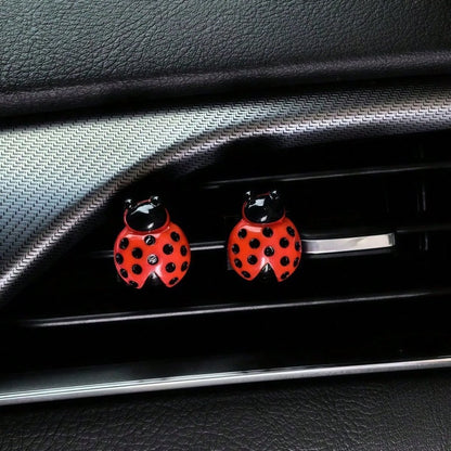 Creative 3D Ladybug Air Vent Clip, Cute Car Interior Decor, Firmly Installed, Fresh And Adorable Style, Enhances Cozy Atmosphere