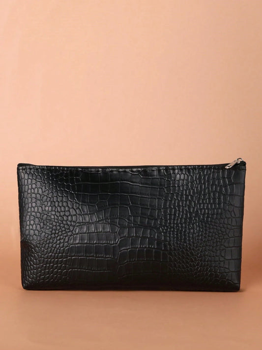 Crocodile Pattern Zipper Makeup Bag