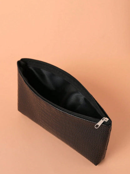 Crocodile Pattern Zipper Makeup Bag