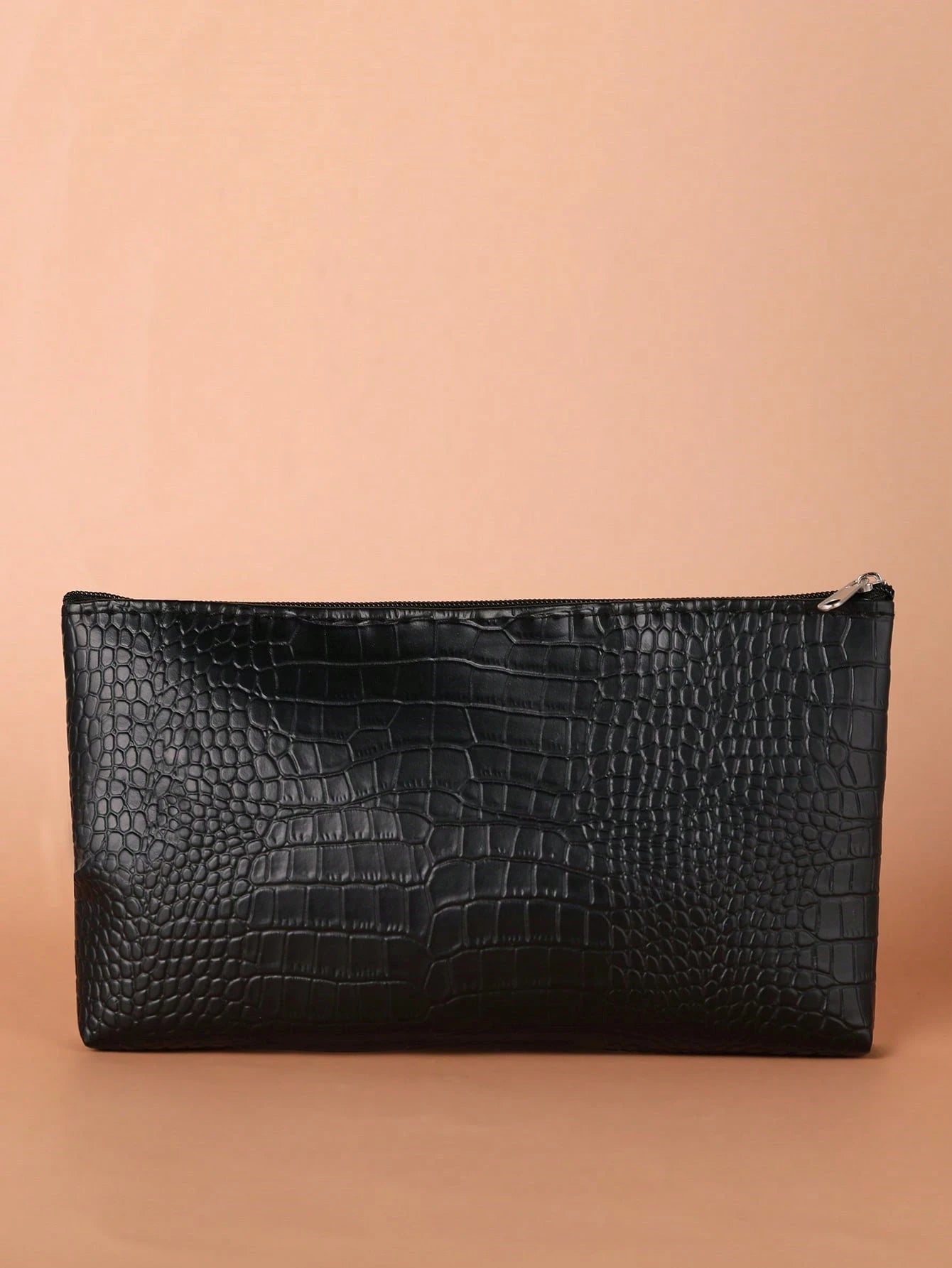 Crocodile Pattern Zipper Makeup Bag