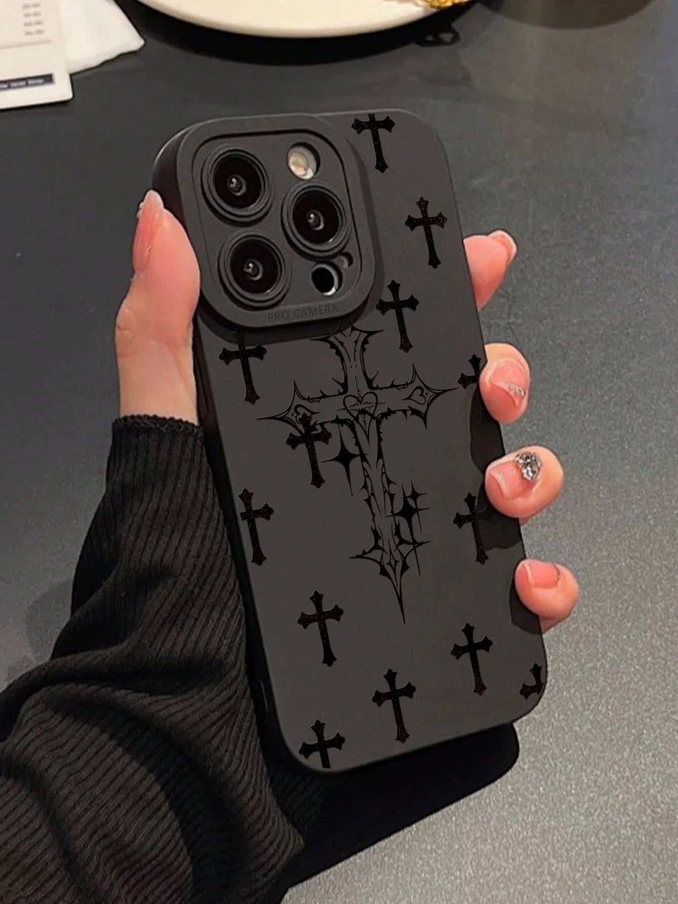 Cross Print Liquid Silicone Phone Case, Full Body Protection, Shockproof And Anti-Drop, TPU Soft Rubber Material, Compatible With IPhone 11/12/13/14/15/15 Pro/15 Plus/15 Pro Max/7 Plus/8 Plus/X/Xs Max
