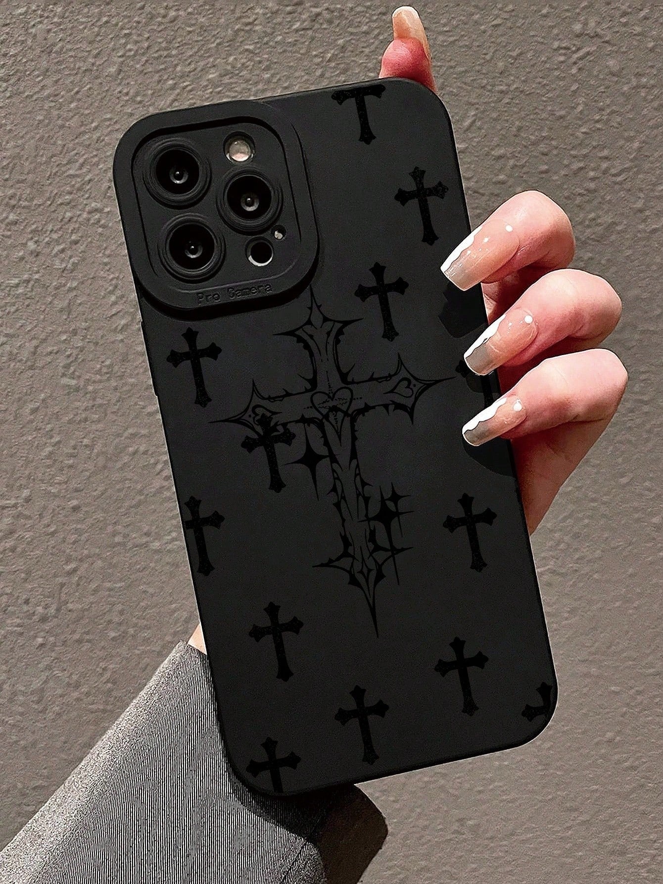 Cross Print Liquid Silicone Phone Case, Full Body Protection, Shockproof And Anti-Drop, TPU Soft Rubber Material, Compatible With IPhone 11/12/13/14/15/15 Pro/15 Plus/15 Pro Max/7 Plus/8 Plus/X/Xs Max