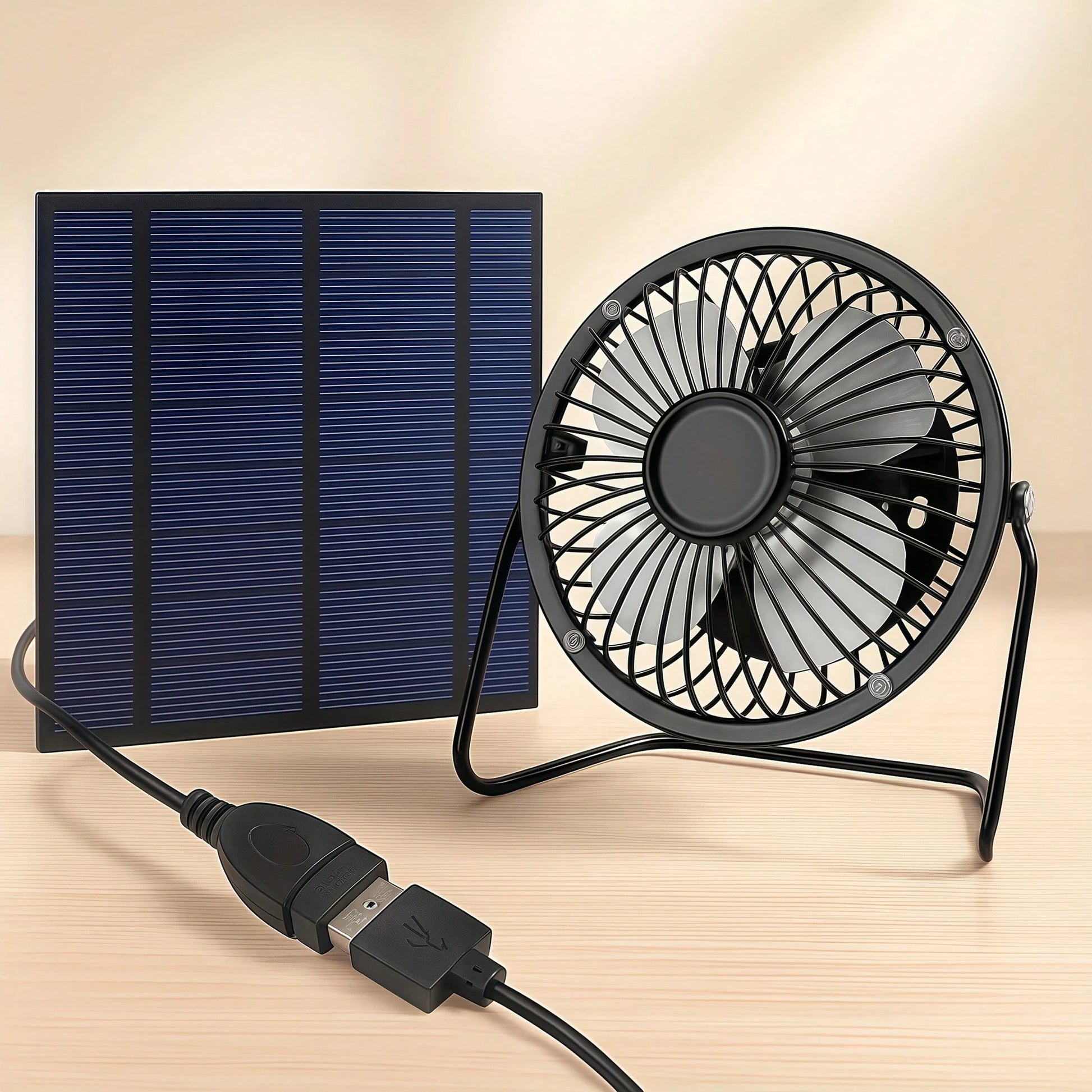 Curear Photovoltaic Solar Panel + Fan Kit