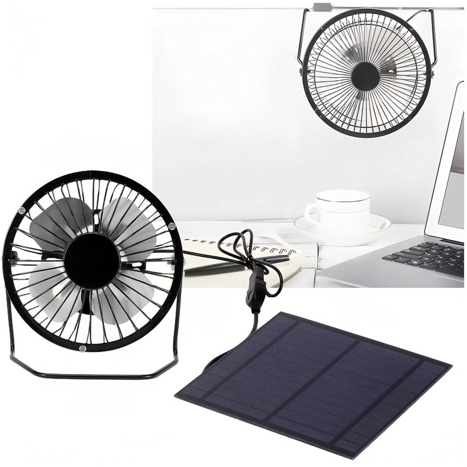 Curear Photovoltaic Solar Panel + Fan Kit