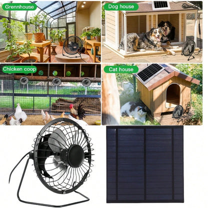 Curear Photovoltaic Solar Panel + Fan Kit