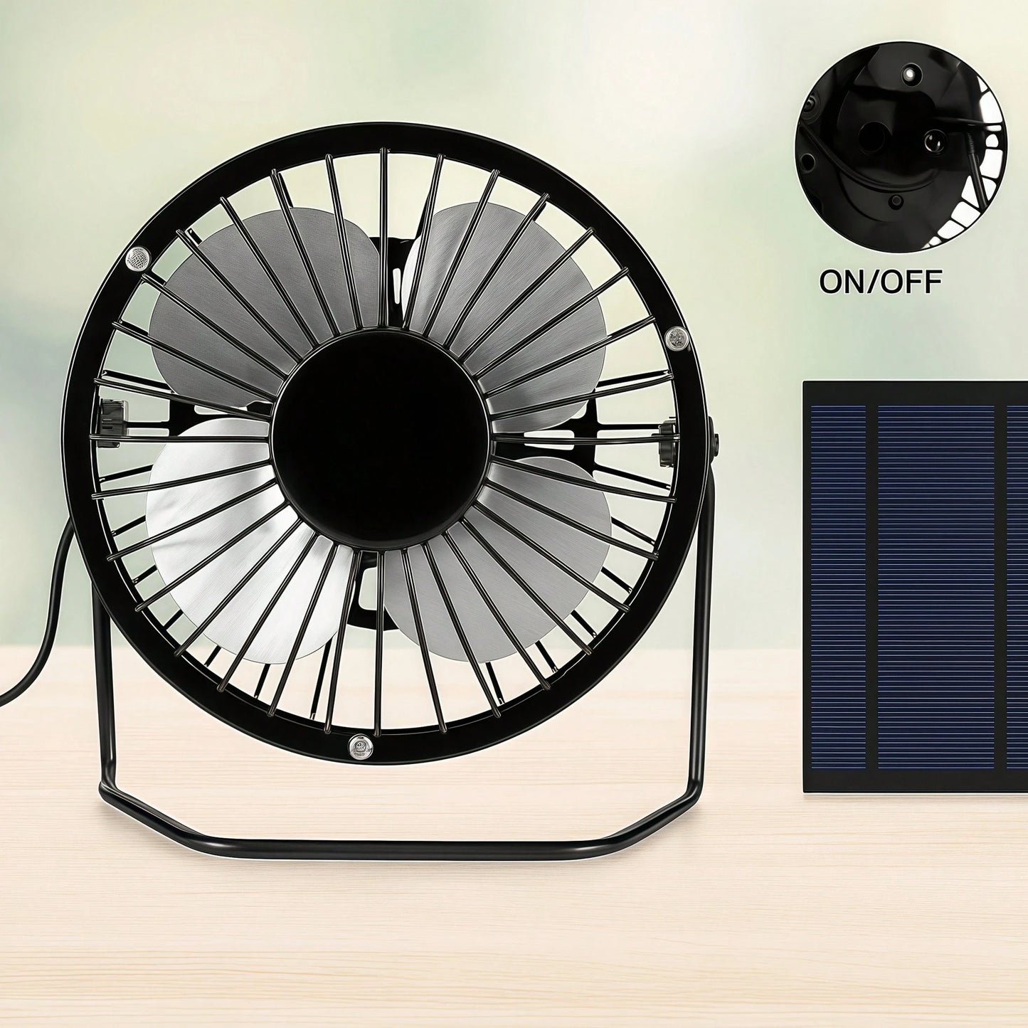 Curear Photovoltaic Solar Panel + Fan Kit