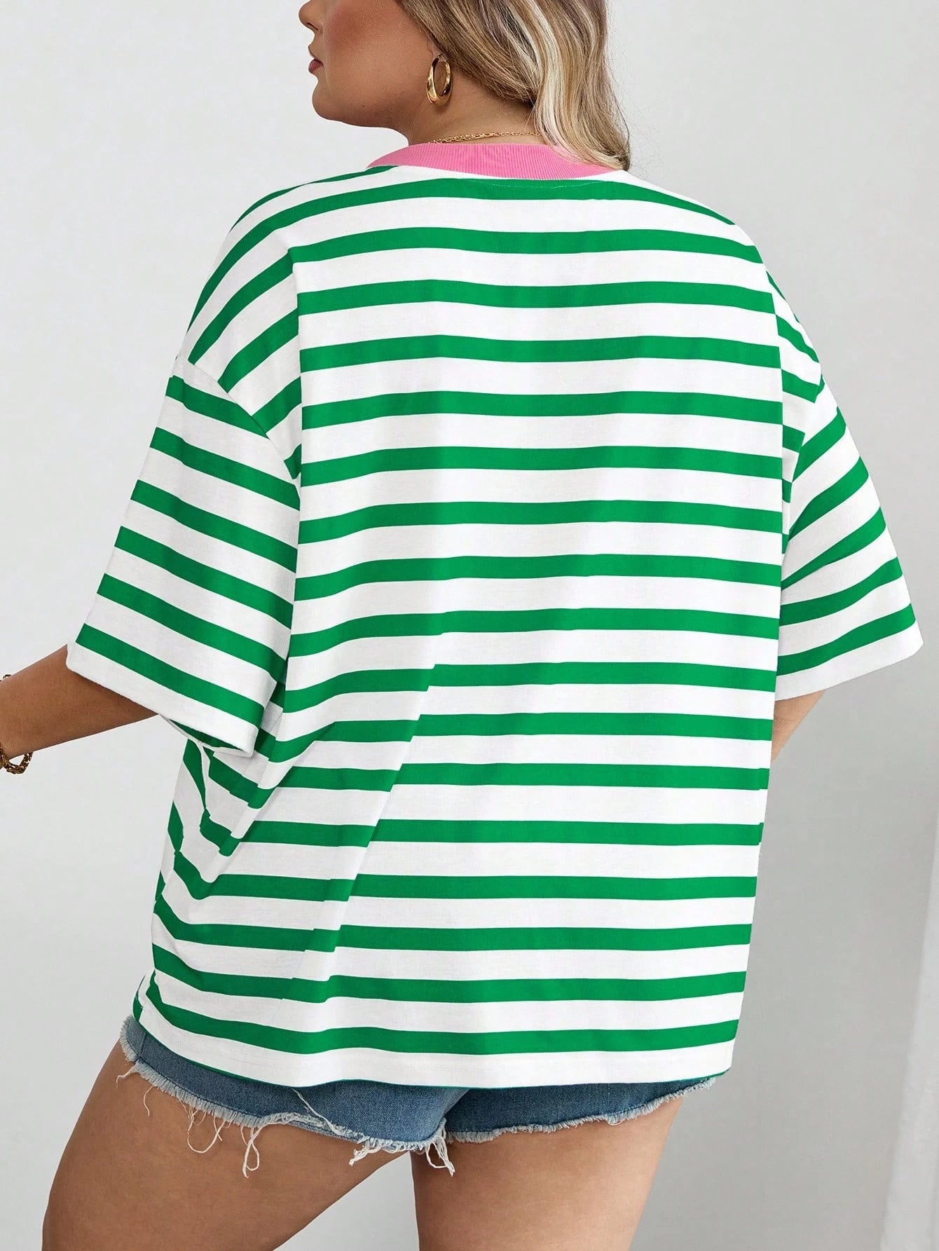 CURVE+ Curves Plus Size Chool Clothes Back To School SchoolLarge Striped Casual, Fall Winter 2026 22W