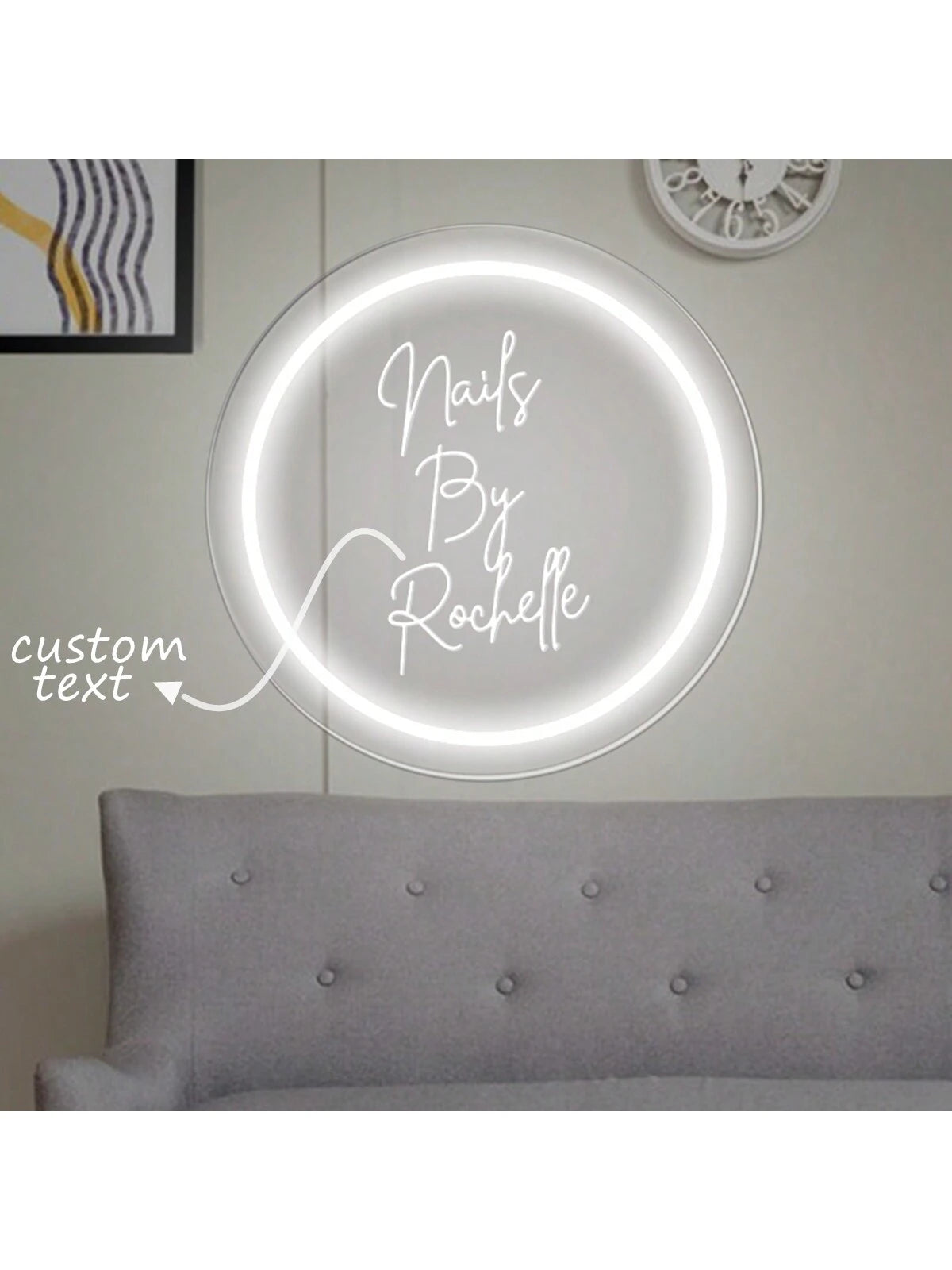 Custom Neon Sign, 3D Carved Art Sign| Mini Neon Sign| USB LED Sign| Round Custom Neon Sign| Room Wall Decor| Wedding, Christmas, Birthday Gift Sign,Urban Gala,Fashion Decor,Forever Love, Aesth