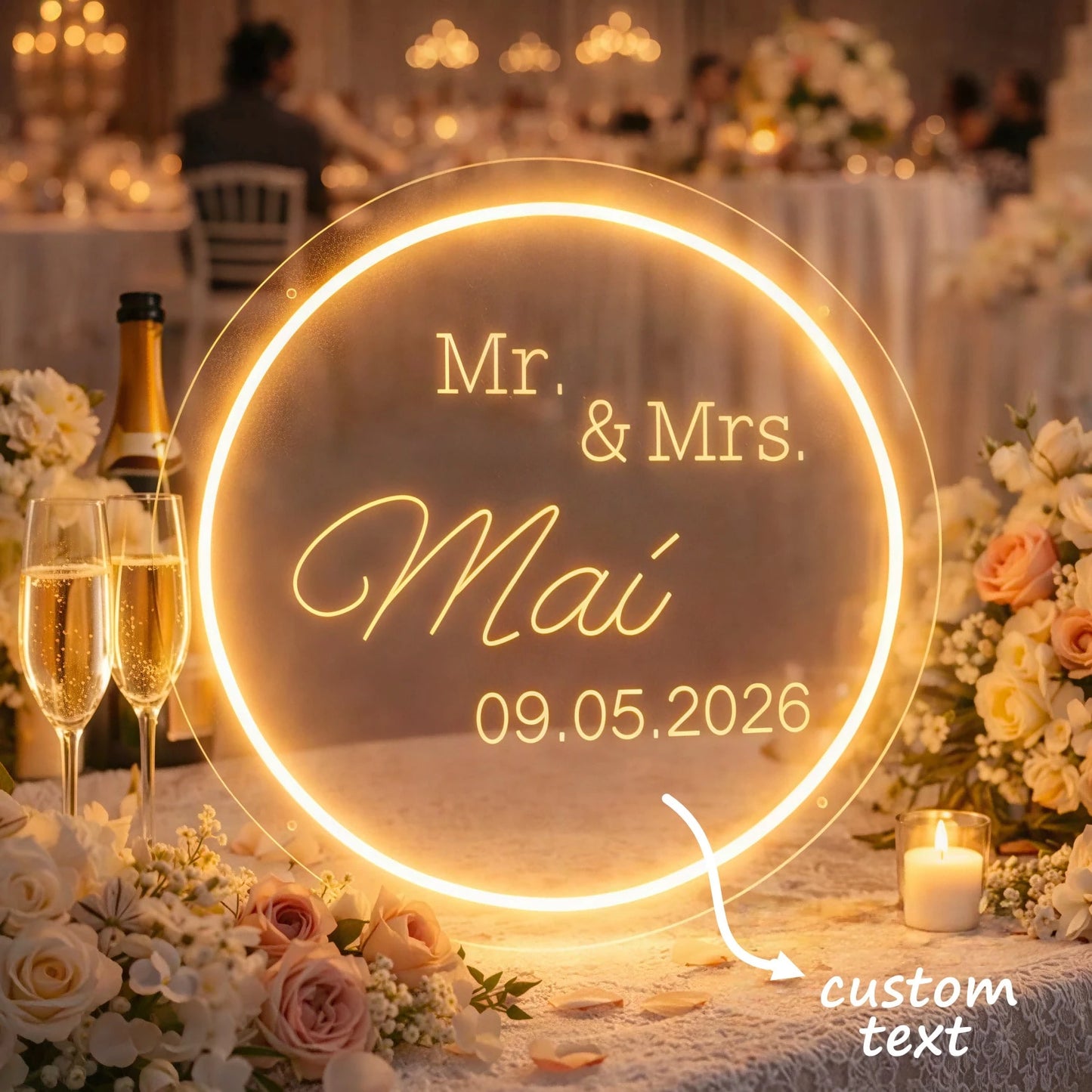 Custom Neon Sign, 3D Carved Art Sign| Mini Neon Sign| USB LED Sign| Round Custom Neon Sign| Room Wall Decor| Wedding, Christmas, Birthday Gift Sign,Urban Gala,Fashion Decor,Forever Love, Aesth