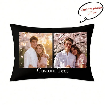 Custom Photo Pillowcase Custom Your Text/Photo Custom Thing Custom Pillow Decrotive Personalized Item Couples Pillow Valentine's Day Thanksgiving Anniversary Friend Family Christmas Personalized Gift