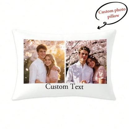 Custom Photo Pillowcase Custom Your Text/Photo Custom Thing Custom Pillow Decrotive Personalized Item Couples Pillow Valentine's Day Thanksgiving Anniversary Friend Family Christmas Personalized Gift