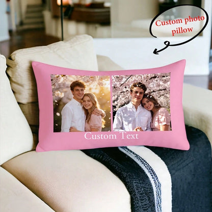 Custom Photo Pillowcase Custom Your Text/Photo Custom Thing Custom Pillow Decrotive Personalized Item Couples Pillow Valentine's Day Thanksgiving Anniversary Friend Family Christmas Personalized Gift