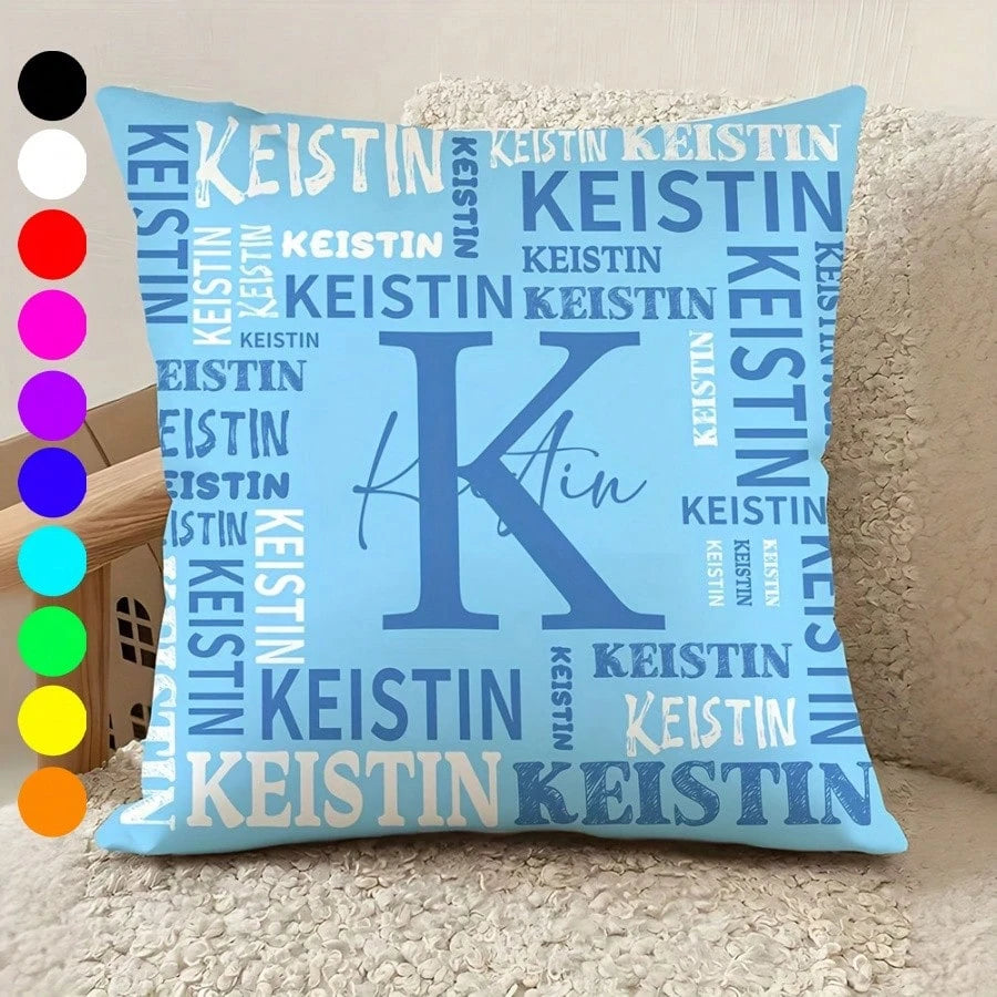 Custom Pillowcase With Name LOGO Custom Sofa Pillowcase Holiday Birthday Gift Couple Customized Cushion Covers Custom Pillow Custom Thing Room Decor Pillow Monogram Pillow Case Personalized Gifts Perf