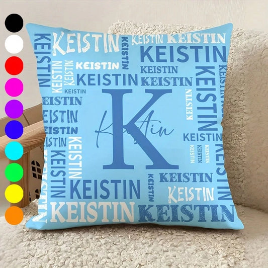 Custom Pillowcase With Name LOGO Custom Sofa Pillowcase Holiday Birthday Gift Couple Customized Cushion Covers Custom Pillow Custom Thing Room Decor Pillow Monogram Pillow Case Personalized Gifts Perf